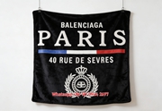 BALENCIAGA Paris Address Flannel Sofa Throw Blanket for Wall Decor BA059